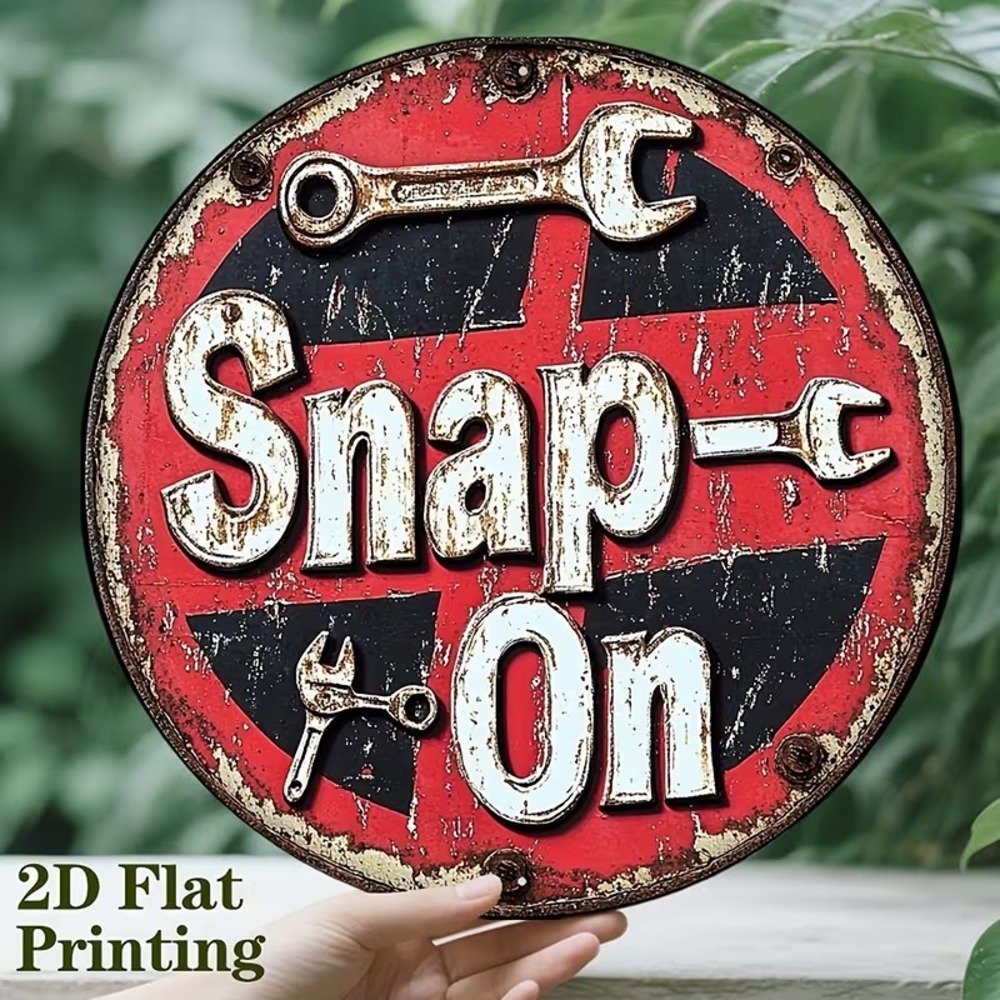 SNAP ON TOOLS Rustic METAL SIGN RETRO Garage Man Cave